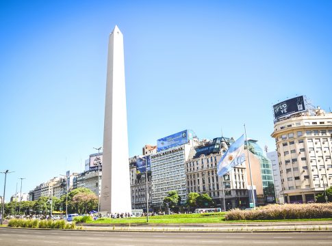 BUENOS AIRES - ARGENTINA: The Obelisk in Buenos Aires, Argentina