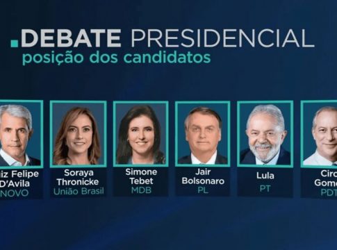 AO VIVO! Assista ao debate na RBATV/ Band hoje às 21h
