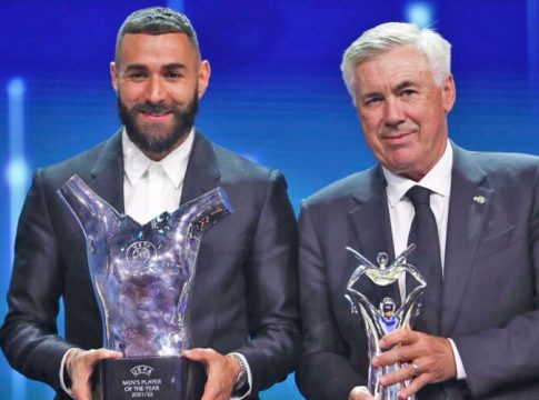 UEFA: Benzema e Ancelotti são eleitos os melhores da Europa