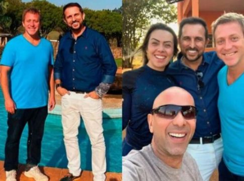 Sérgio Hondjakoff aparece saudável ao lado de Rafael Ilha