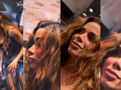 Vídeo: Anitta aparece desnorteada em after após VMA