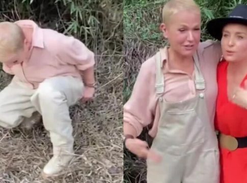  Vídeo: Angélica flagra Xuxa defecando no mato: 'que é isso?'