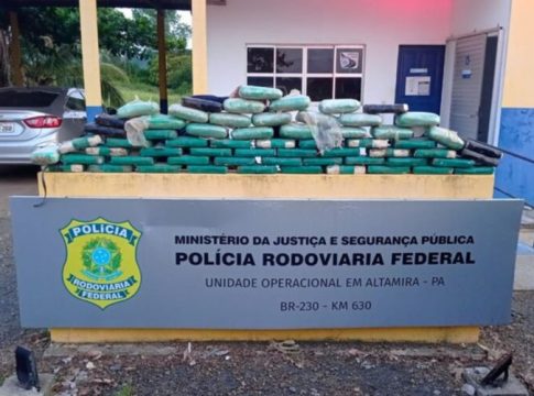 PRF apreende maisde 70 kg de drogas em Altamira 
