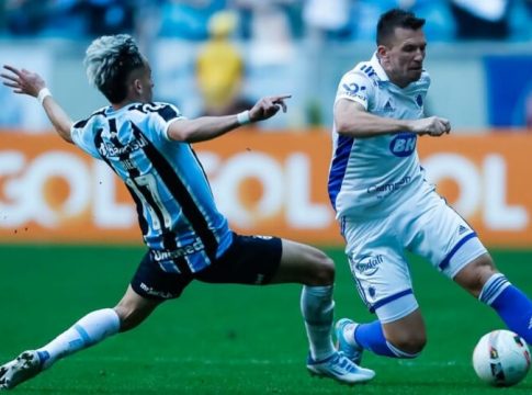 Grêmio e Cruzeiro empatam em jogo com briga na torcida