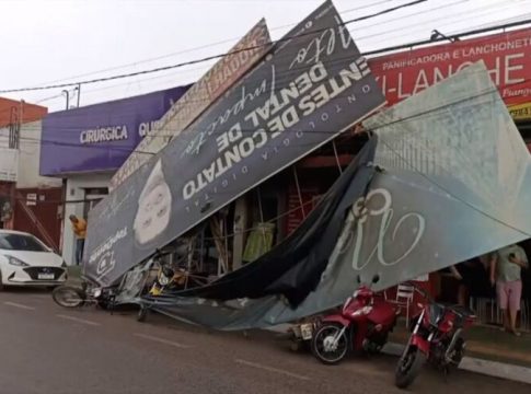 Ventania causa prejuízos aos moradores de Parauapebas 
