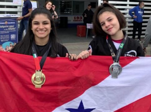Irmãs paraenses conquistam medalha no jiu-jitsu em SC