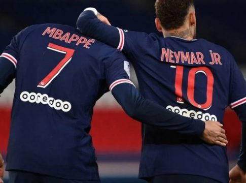 Mbappé
tem desempenho superior a Neymar, menos em pênaltis