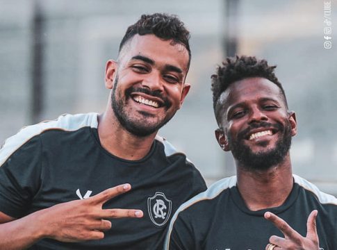 Brenner e Erick Flores fazem parte do grupo de atletas que já saiu do Leão. Foto: Samara Miranda/Remo