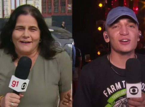 Repórter imita João Gomes e ele elogia. Vem ver!