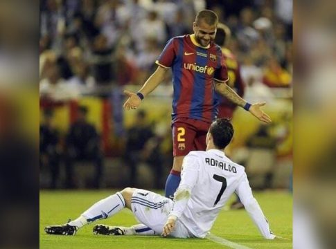 Daniel
Alves faz revelação sobre rivalidade em campo com CR7