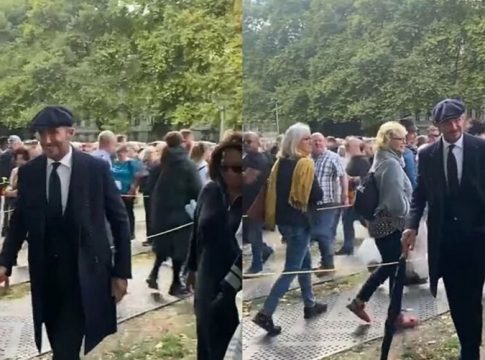 David Beckham fica 12 horas em fila do velório da rainha
