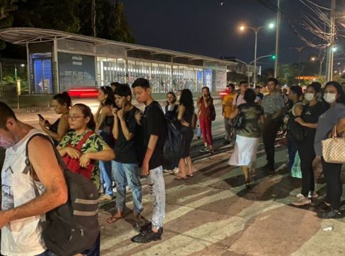 Protesto na Augusto Montenegro deixa BRT sem ônibus em Belém
