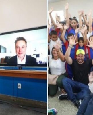 Elon Musk inaugura Internet por satélite em escola do AM
