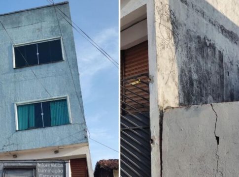 Vídeo: construção irregular em Belém causa risco a moradores