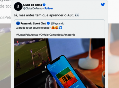 Clube do Remo dá o troco e encarna Paysandu no Twitter
