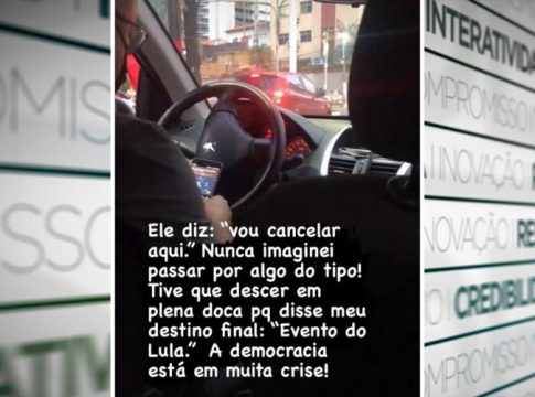 Vídeo: motorista obriga passageira lulista a descer de carro