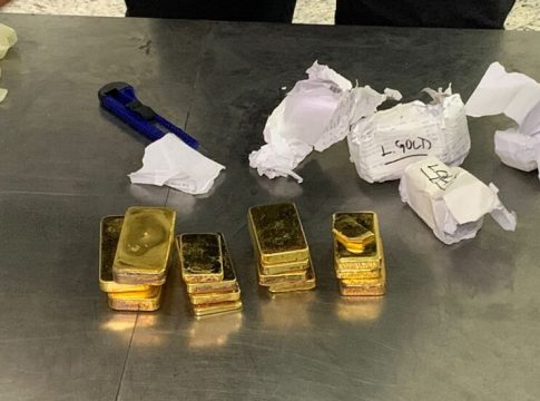 Aeroporto de Belém: Receita Federal apreende 7,85 kg de ouro