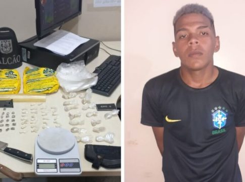 Homem é preso com mais de  26 petecas de maconha em Belém