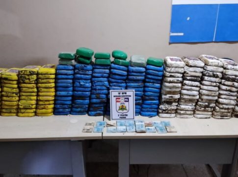 Operação da PM e PC apreende 216 kg de cocaína no Pará