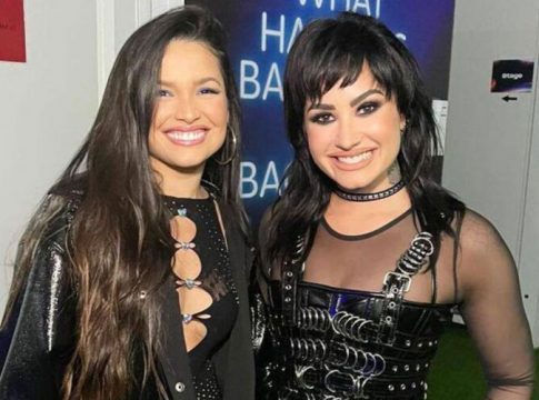 Vídeo: Demi Lovato e Juliette se encontram no Rock in Rio
