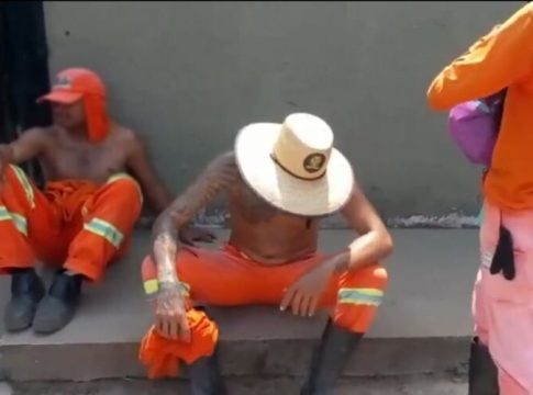 Vídeo: Garis passam mal após comer lanche em Belém