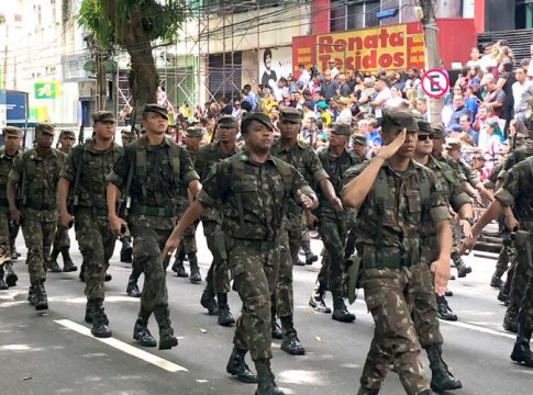 Presidente Vargas é tomada por desfile pelo 7 de Setembro