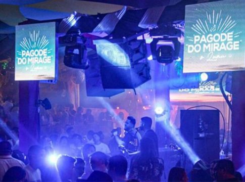 Pagode do Mirage com a edição “A Volta do Gigante”