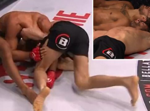 Lutador é finalizado e apaga de olho aberto no Bellator