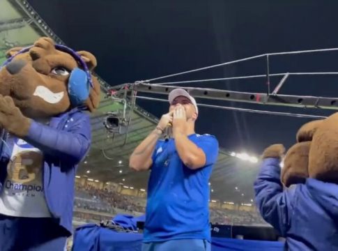 Cruzeiro x Vasco: DJ filho de Ronaldo faz show no Mineirão