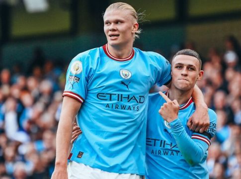 Haaland e Foden comandam goleada do City no Inglês