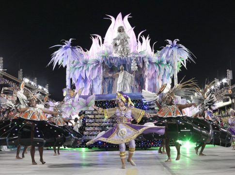 A escola vai levar o Marajó até a passarela do samba no Rio em 2023.  Foto: Gabriel Monteiro/Riotur.
