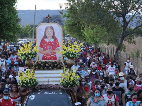 Benigna morreu há 80 anos em uma tentativa de estupro, e desde então tem sido venerada por fiéis no Ceará. Foto: Divulgação