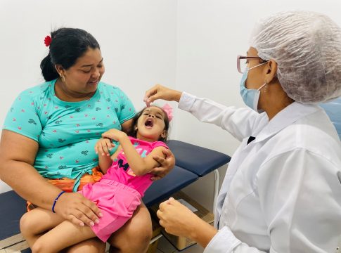 A meta é aplicar 66.559 doses da vacina para atingir 95% da cobertura vacinal na capital paraense. Foto: Ascom/Sesma
