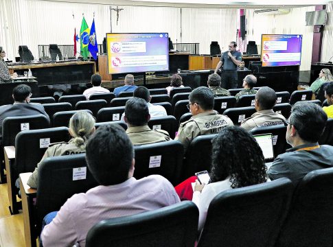 Reunião realizada ontem na sede do TRE/PA contou com representantes das forças de segurança. Foto: Ricardo Amanajás / Diario do Pará