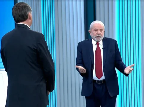 Lula e Bolsonaro participaram do último debate antes da eleição de domingo. Foto: Reprodução
