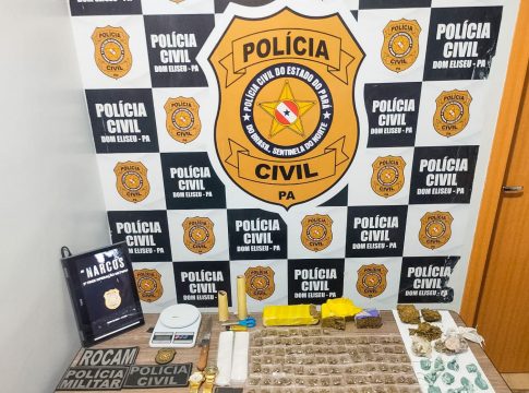 os itens foram apreendidos e os suspeitos foram apresentados na delegacia de polícia civil. Foto: PCPA/divulgação