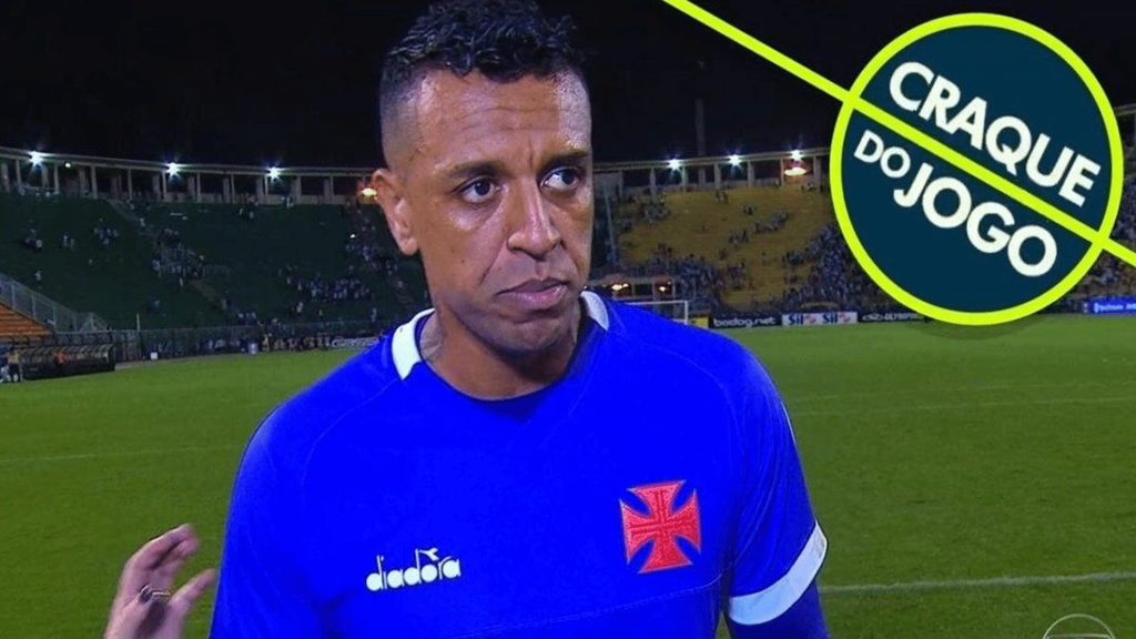 O emissora terá que pagar R$ 30 mil para o ex-jogador do Vasco, eleito como "Craque do Jogo", após falhar na derrota para Santos no Brasileirão daquele ano. Foto: Divulgação