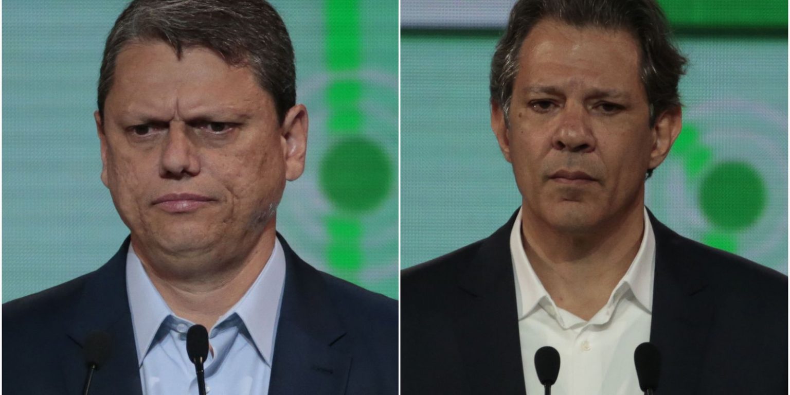 Tarcísio tem 52% dos votos válidos em SP e Haddad, 48%, aponta Ipec. Foto: Divulgação