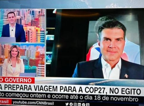 Helder deu entrevista à CNN Brasil na manhã de ontem.
FOTO: Reprodução