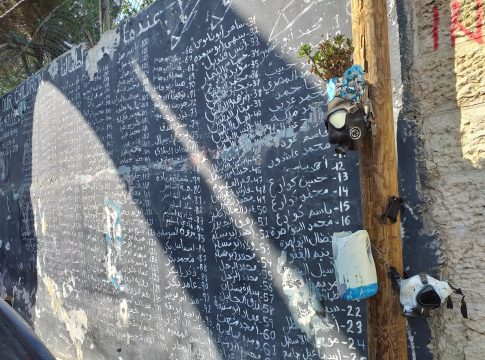 Listão com os nomes das vítimas dos conflitos. Fotos: Luiz Octávio Lucas