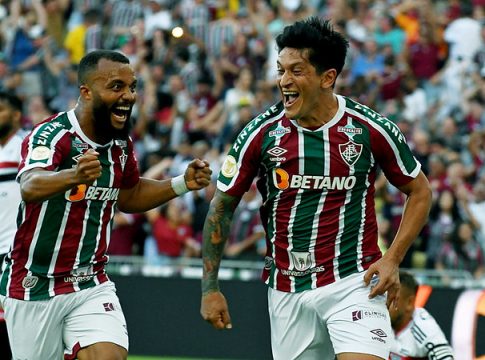 Cano deitou e rolou no Maraca e fez 3 gols. FOTO: MAILSON SANTANA/FLUMINENSE FC