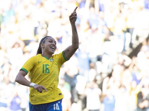 A seleção feminina bateu as canadenses na Arena Corinthians. Foto: Thaís Magalhães/CBF