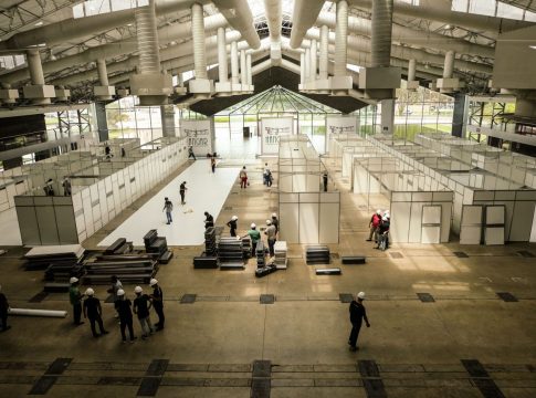 Hospital de campanha no Hangar durante a pandemia. Foto: Agência Pará