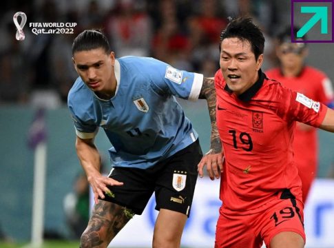 Com Arrascaeta no banco, Uruguai fica no 0 a 0 com a Coreia do Sul