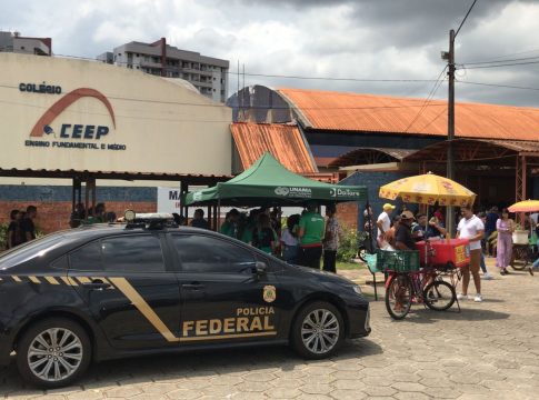 Os mandados em aberto foram expedidos pelas Justiças do Amapá e Pará, por crimes de roubo qualificado, extorsão qualificada, estelionato e associação criminosa. Os três presos foram encaminhados ao Sistema Prisional do Pará. Foto: PF/divulgação