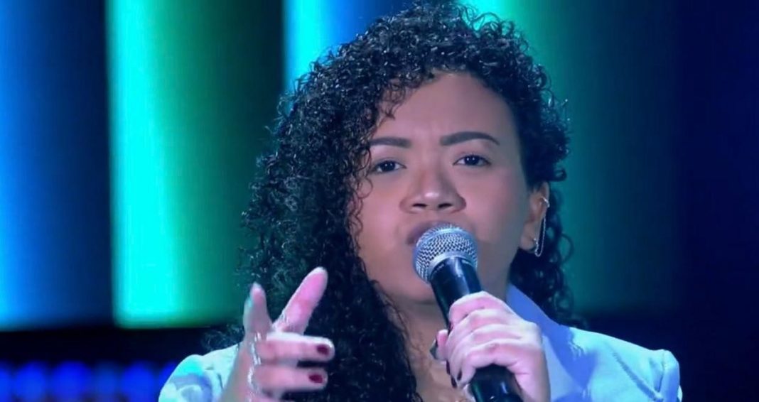 A paraense Amanda de Paula esteve na audição às cegas - Foto: Reprodução/TV Globo