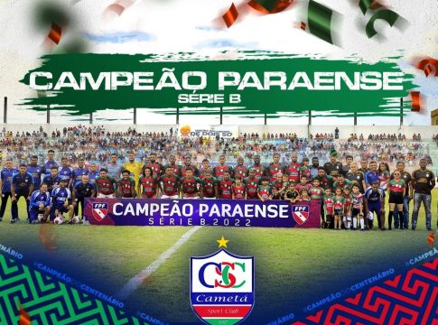 O Cametá venceu o São Francisco por 2 a 0 e faturou a taça. Foto: Prefeitura de Cametá/divulgação