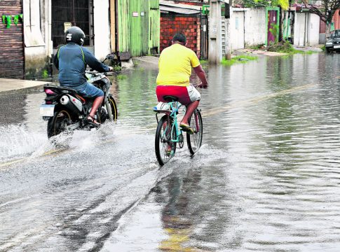 Belém está em alerta por conta da possibilidade de chover a qualquer momento. Foto: Mauro Ângelo/ Diário do Pará.
