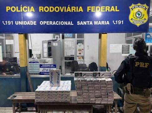A carga contrabandeada foi apreendida em Santa Maria do Pará. Foto: PRF/divulgação