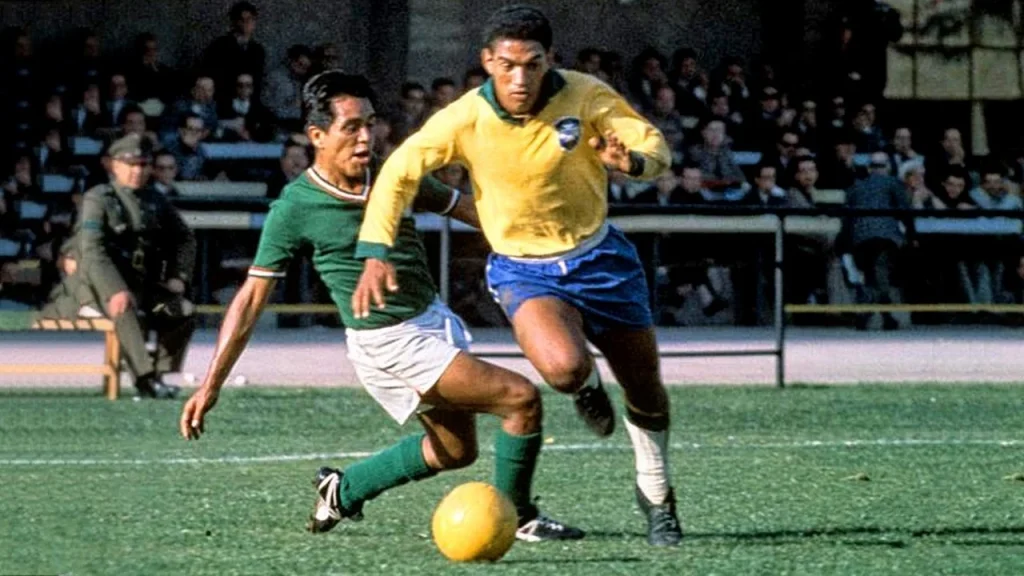 Craque do Botafogo, Garrincha foi decisivo em duas copas ao Brasil, em 58 e 62. Foto: Divulgação